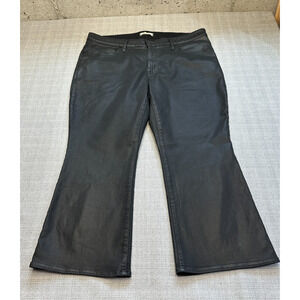 Madewell Kick OutJeans Womens size‎ 20W Black Shiny Festival Bootcut